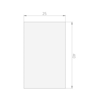 Cerámica Muro - Snow Mate Blanco 25x40