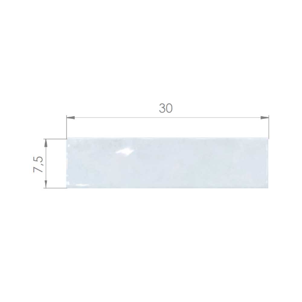 Cerámica Muro - Brick Soho White Brillo 7,5 x 30