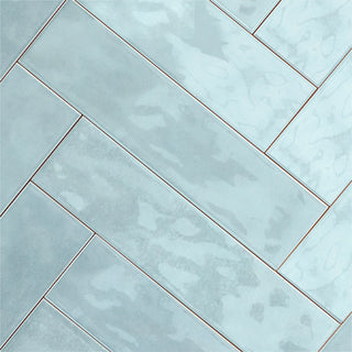Cerámica  Muro - Brick Soho Sky Brillo  7,5 x 30