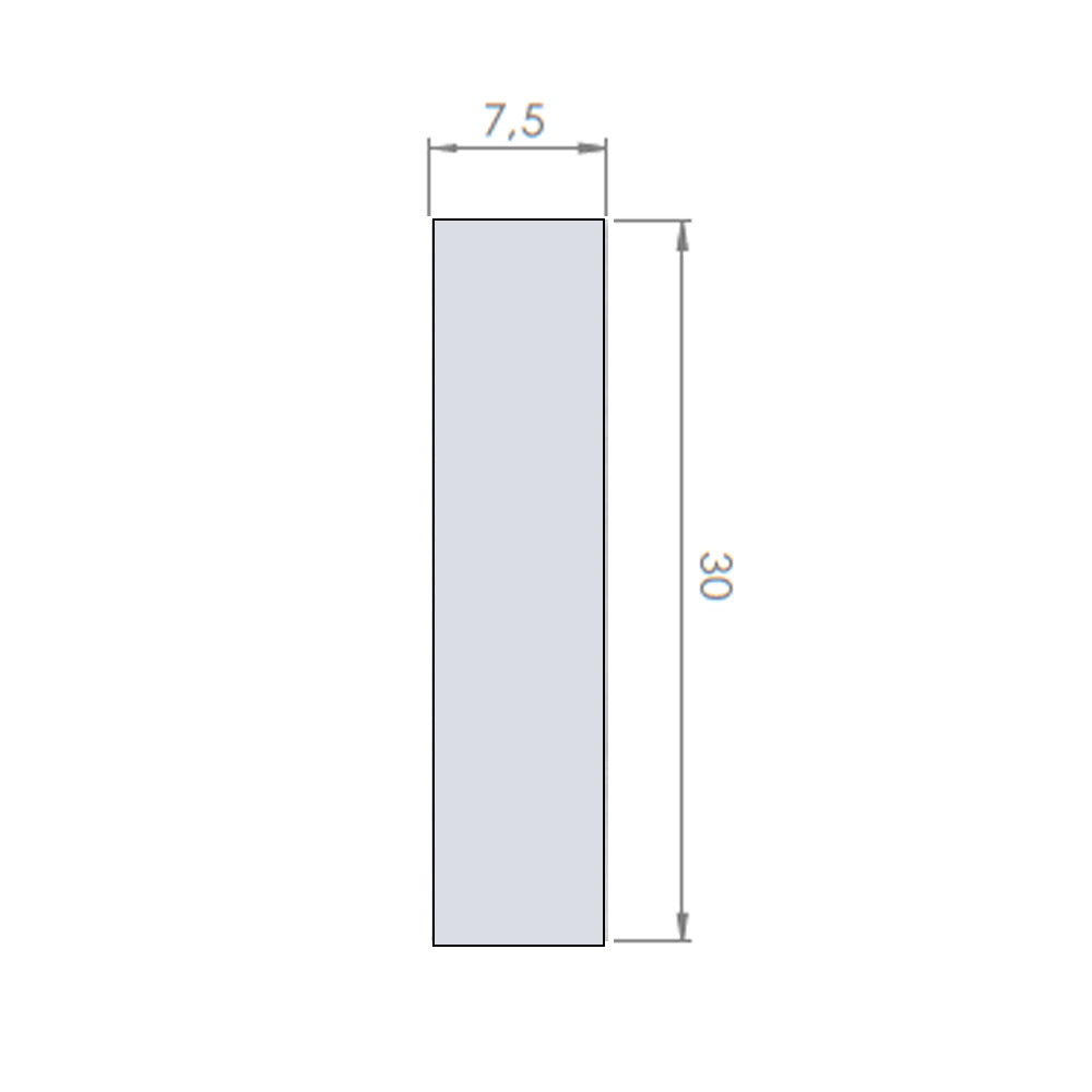 Cerámica  Muro - Brick Soho Sky Brillo  7,5 x 30