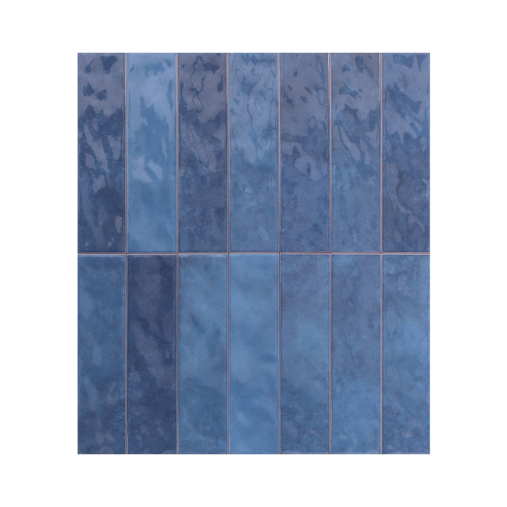 Cerámica  Muro - Soho Blue Brillo  7,5 x 30