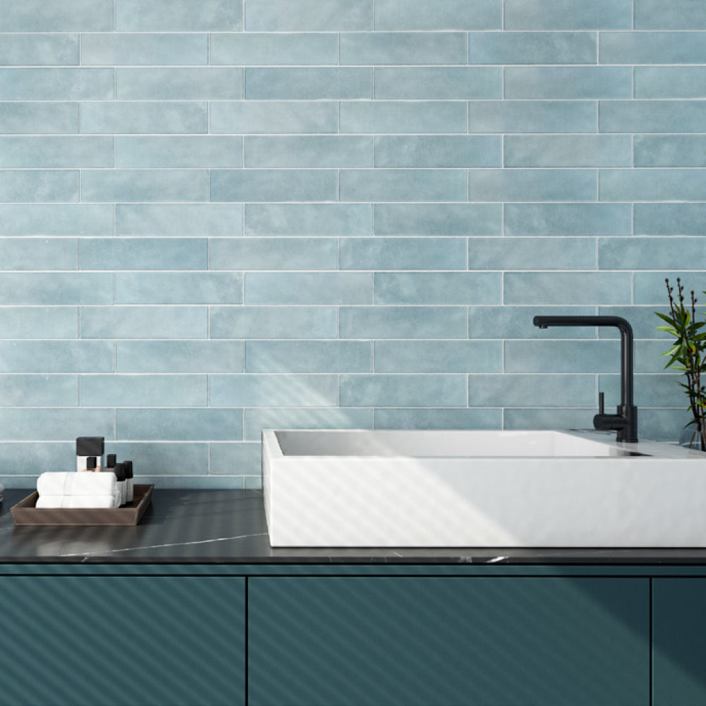 Cerámica  Muro - Soho Sky Mate  7,5 x 30