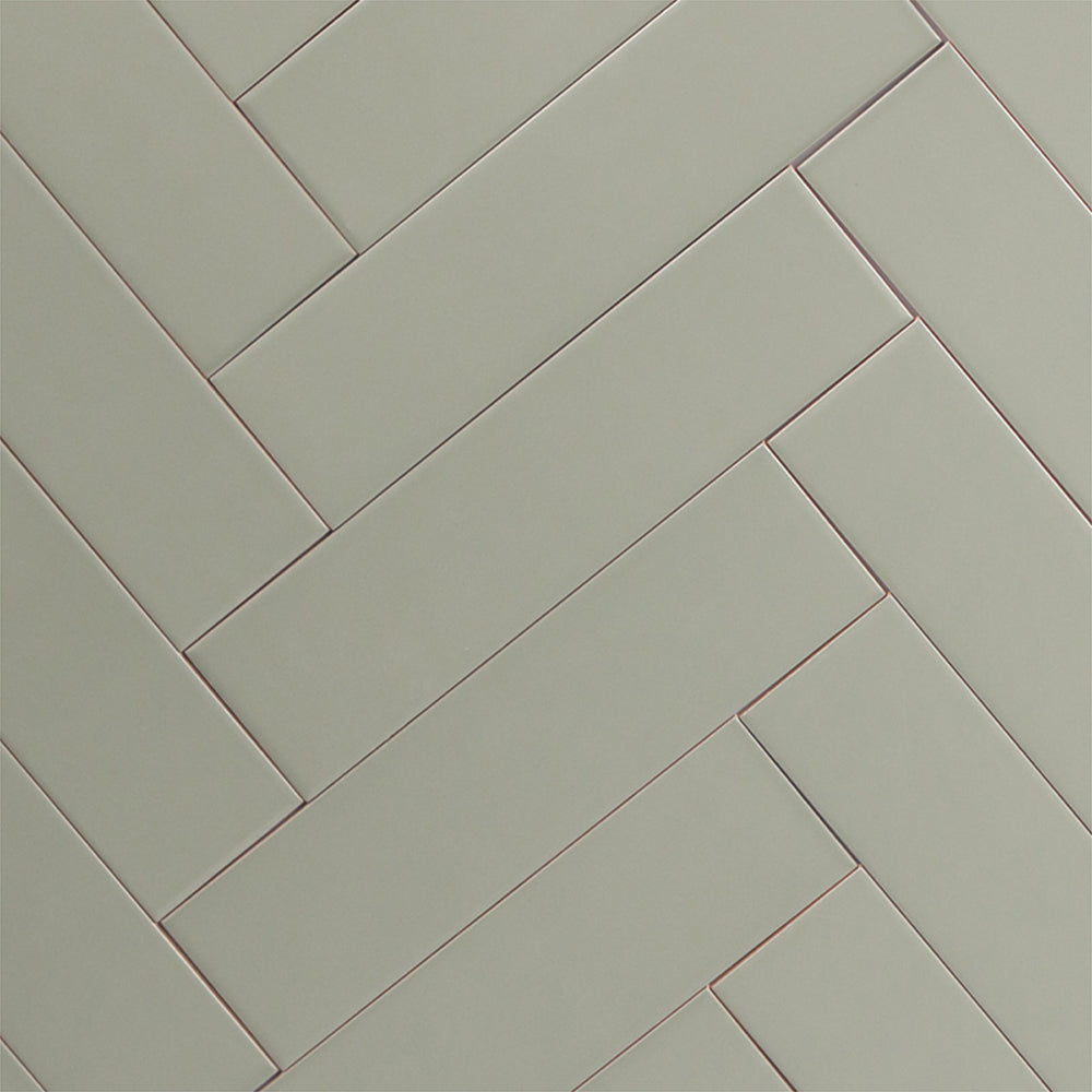 Cerámica Muro - Brick Nolita Oliva Mate 7,5 x 30 cm
