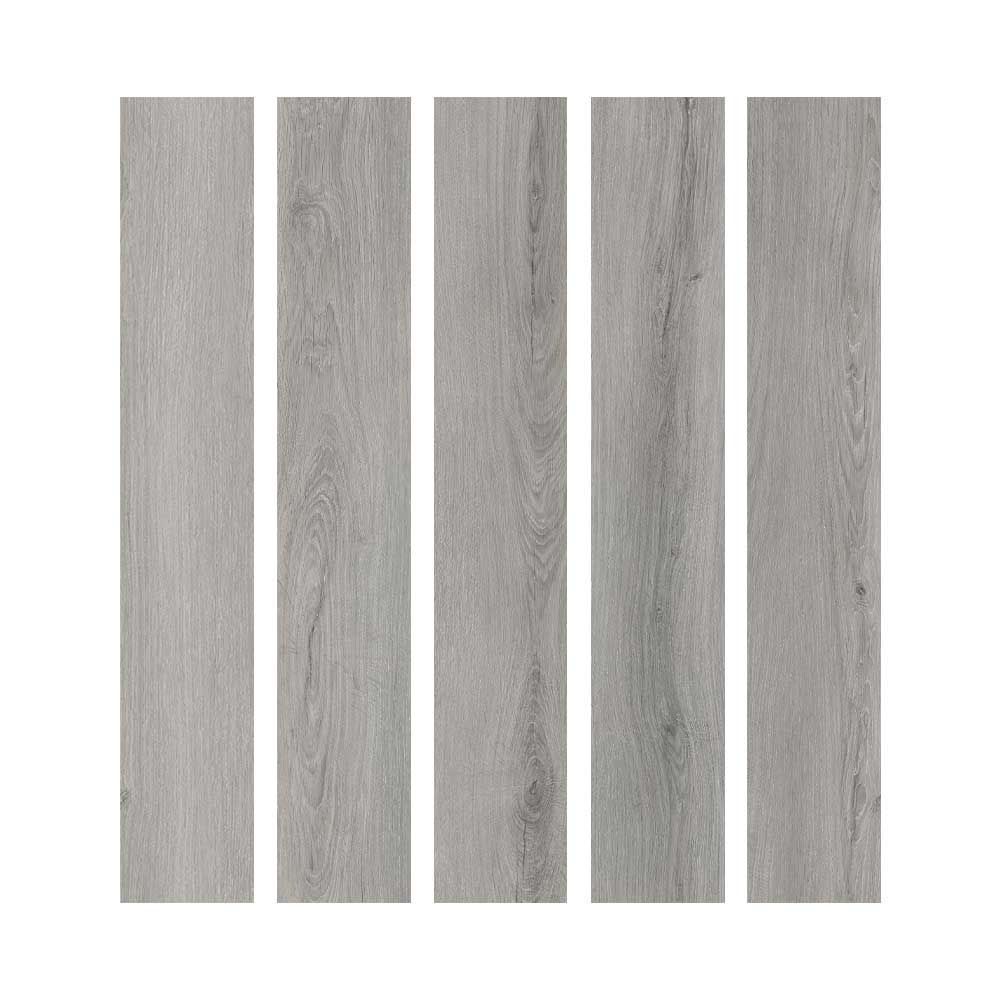 Piso Vinílico LVT Noruega Ceniza 91,4 x 15,24 cm.