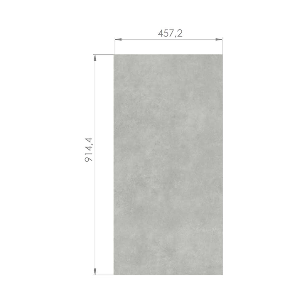 Piso Vinílico LVT Noruega Concreto Gris 91,4 x 45,72 cm