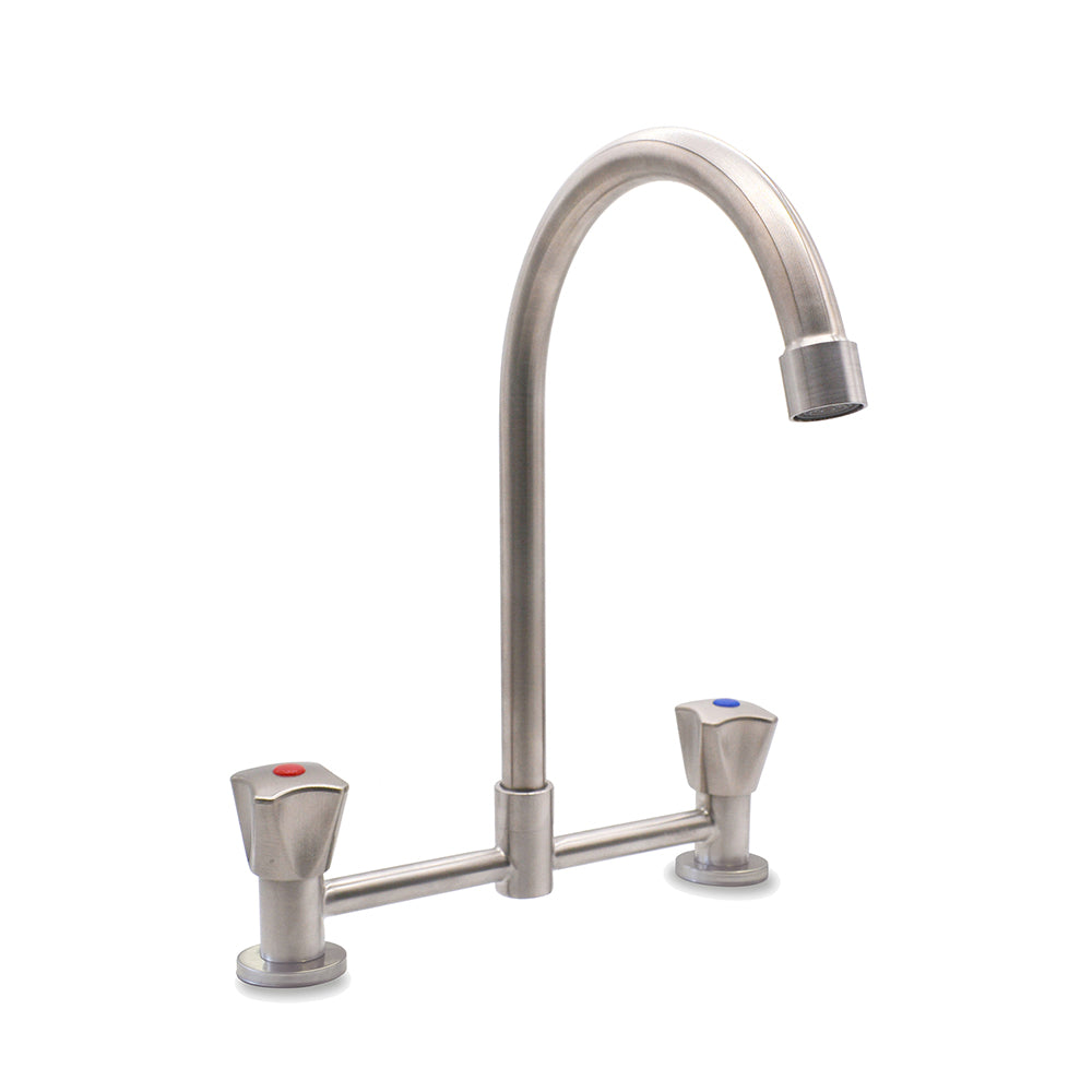 Combinación Lavaplatos 8" Delia Inox Satinado