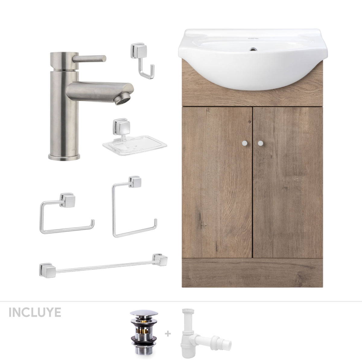 Pack Baño Andalucía |  Mueble + Grifería + Accesorios