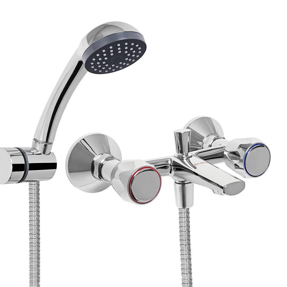 Combinación Tina Ducha Mossini Metal Cromo