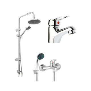 Pack Baño Villareal | Griferías + Columna Ducha
