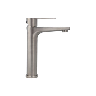 Monomando Lavamanos Alto Verceli Inox Satinado