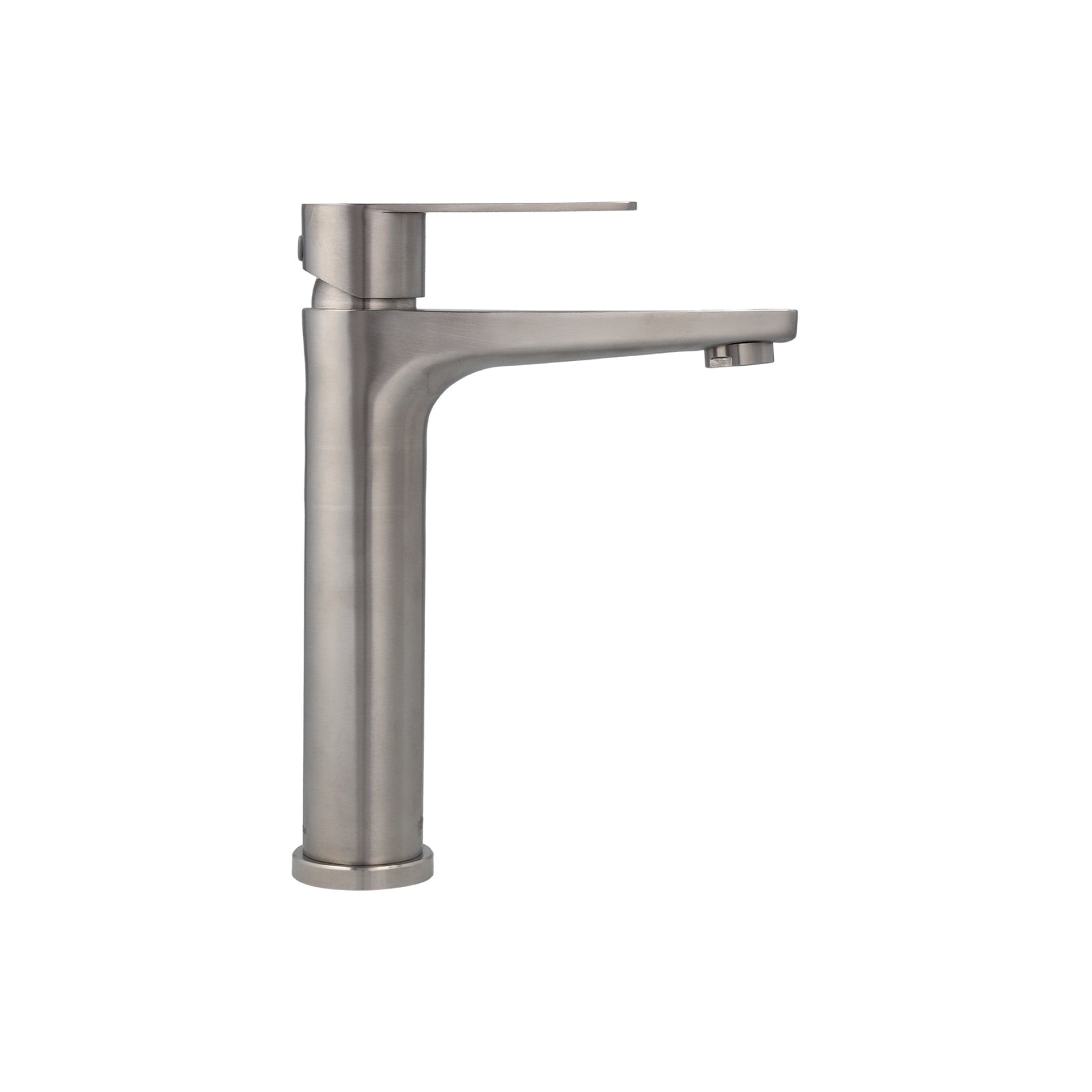 Monomando Lavamanos Alto Verceli Inox Satinado