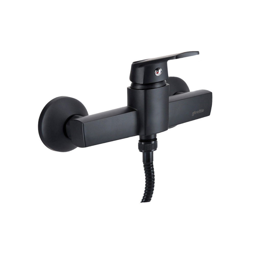 Monomando Ducha Módena Negro Mate