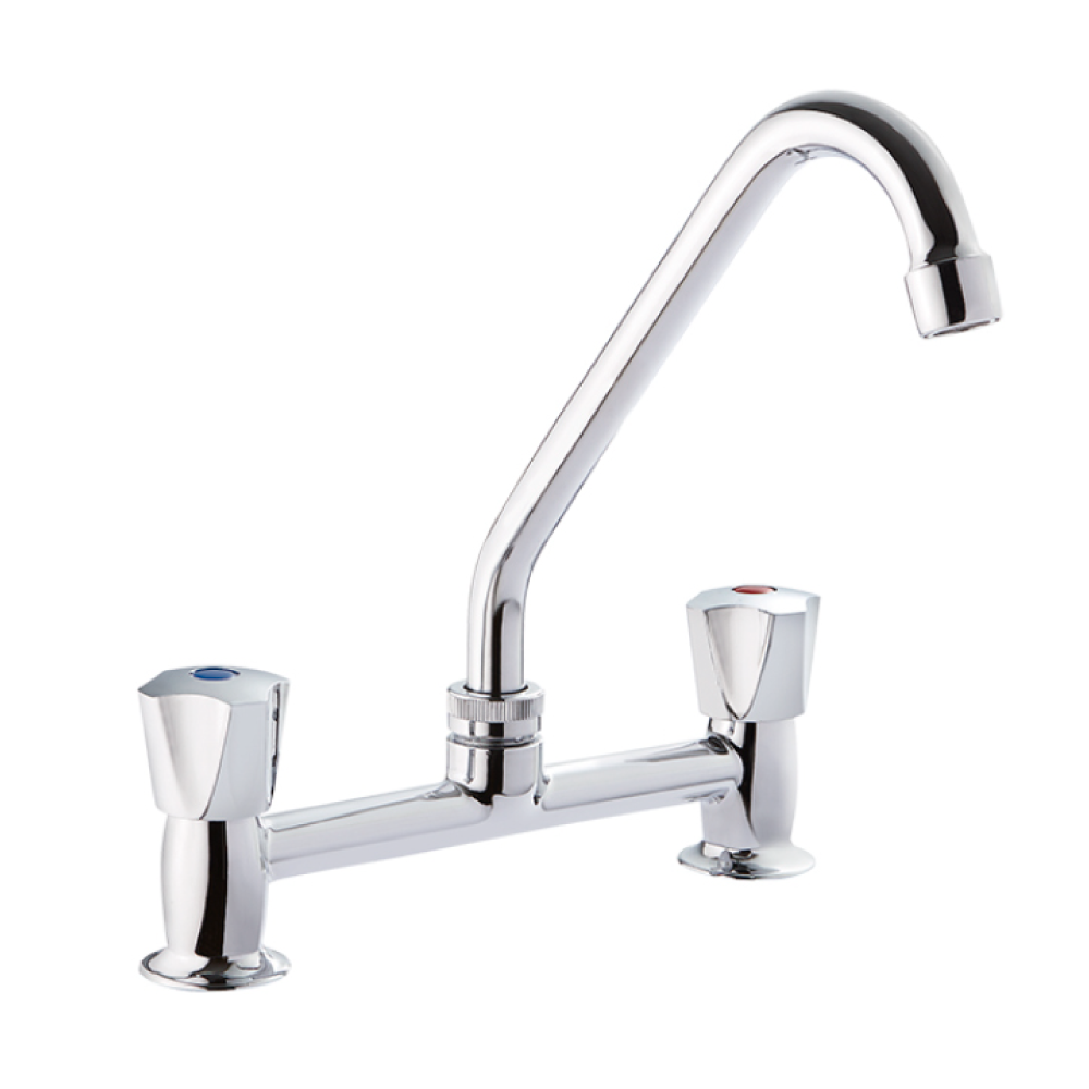 Combinación Lavaplatos 8&quot; Arizona Cromo