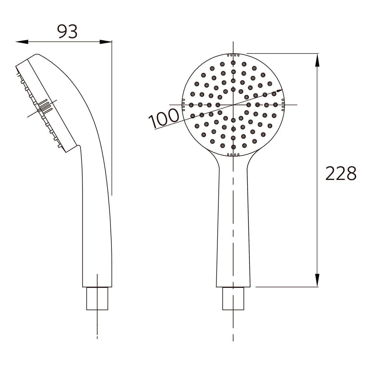 Maneral Ducha 1F Dessin Cromo