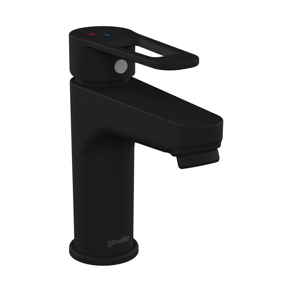 Monomando Lavamanos Verona Negro Mate