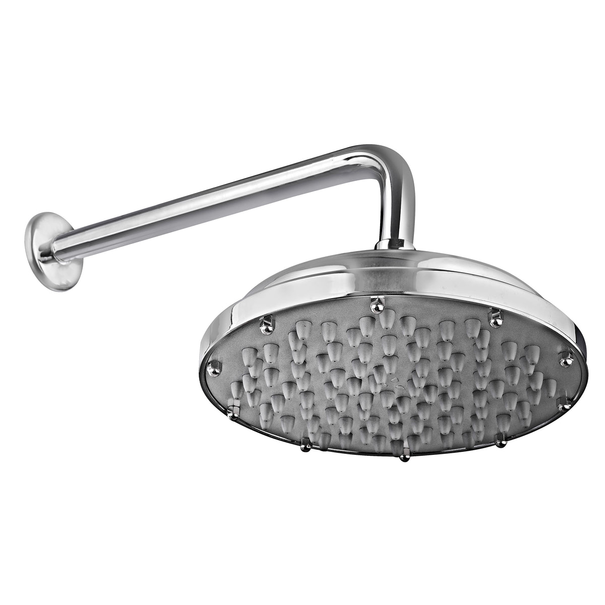 Plato Ducha 20 cm con Brazo 30 cm Cromo