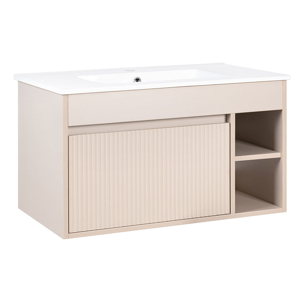 Mueble Vanitorio Completo Texturado Marsella
