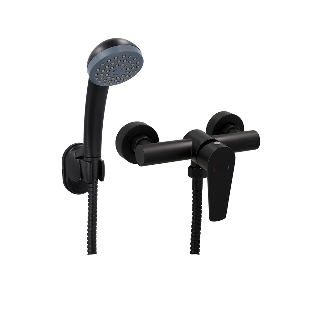 Monomando Ducha Verceli Negro Mate