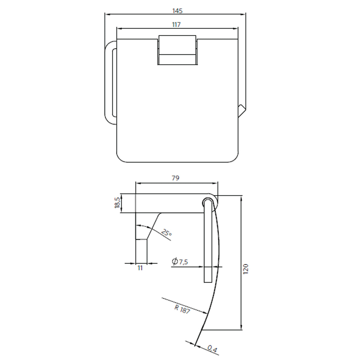 Porta Papel Dessin Vertical
