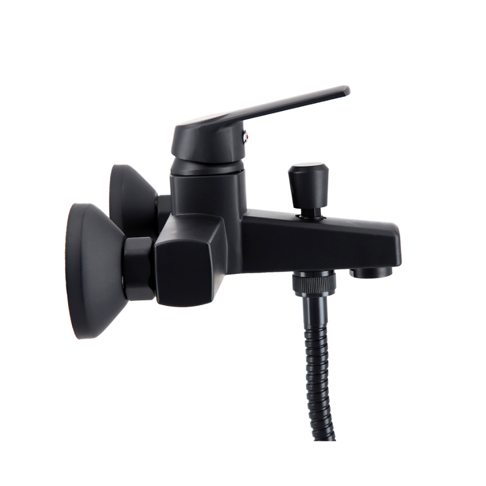 Monomando Tina Ducha Módena Negro Mate