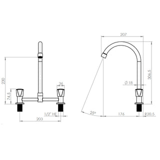 Combinación Lavaplatos 8" Delia Inox Satinado