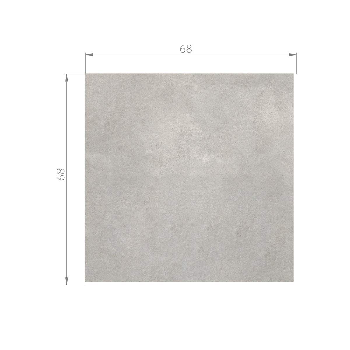 Cerámica Piso/Muro - Concret Gray Mate 68x68 Rectificado