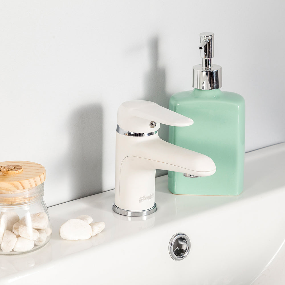 Monomando Lavamanos Pádova Blanco Mate