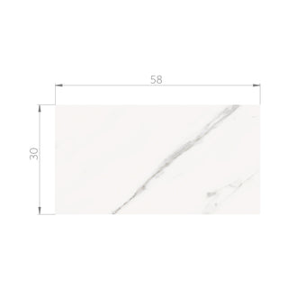 Cerámica Piso/Muro - Doha White Mate Mate 30x58 Rectificado
