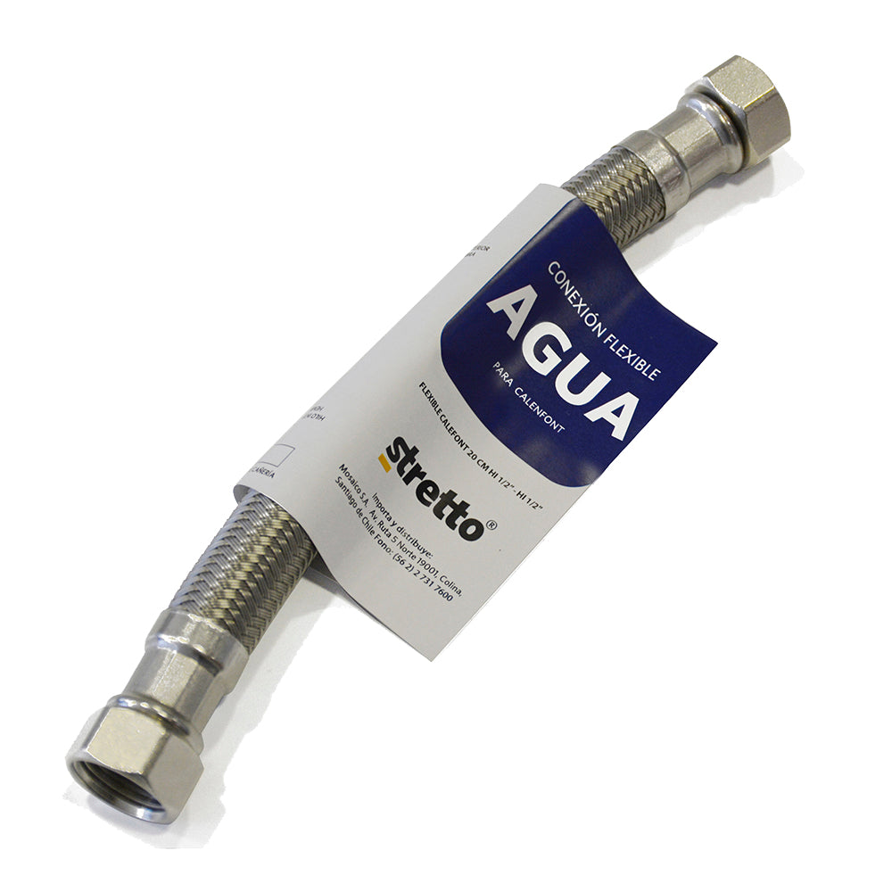 Flexible para Agua Calefon Hi-Hi 1/2&quot; 20cm.