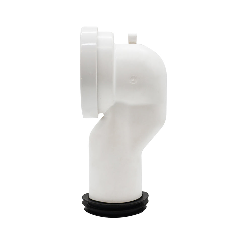 Manguito Adaptador para WC con salida Horizontal - Conexión a Piso 21cm (Vertical)