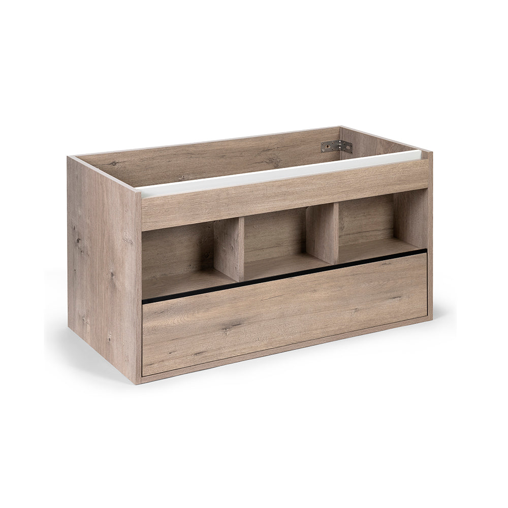 Mueble Éclair 90x46. Color Lenga. Desarmado