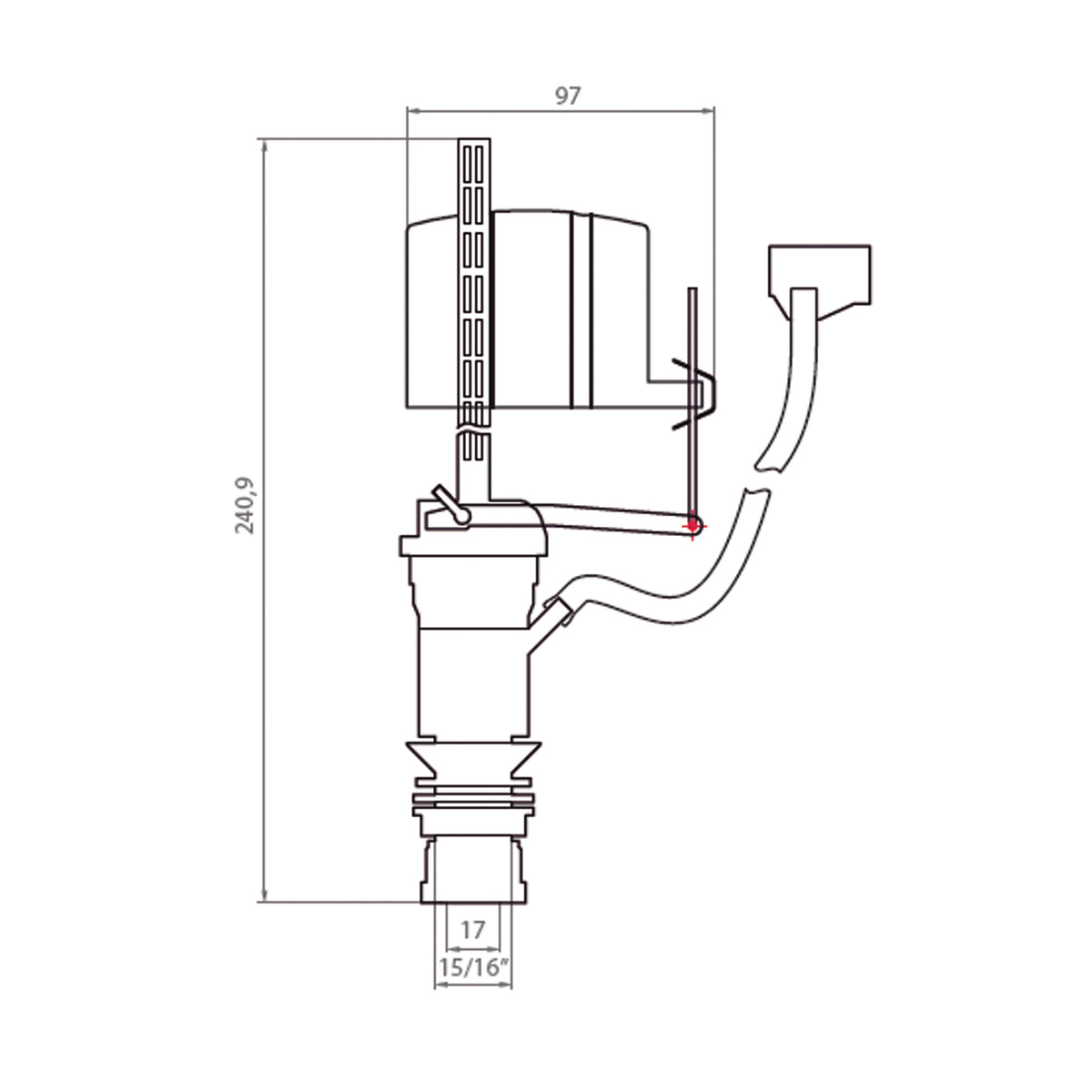 Valvula Estanque 15/16&#39;