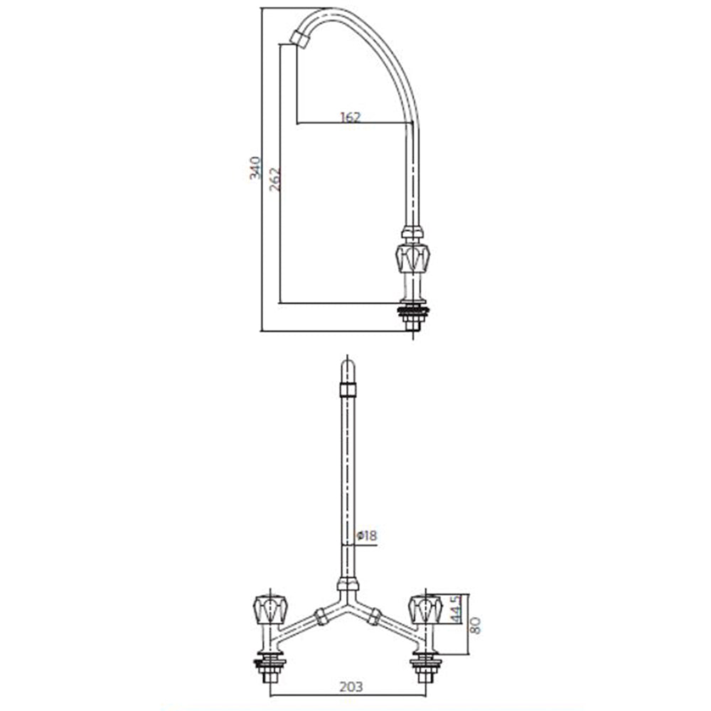 Combinación Lavaplatos 8" Tipo V Mossini Cromo