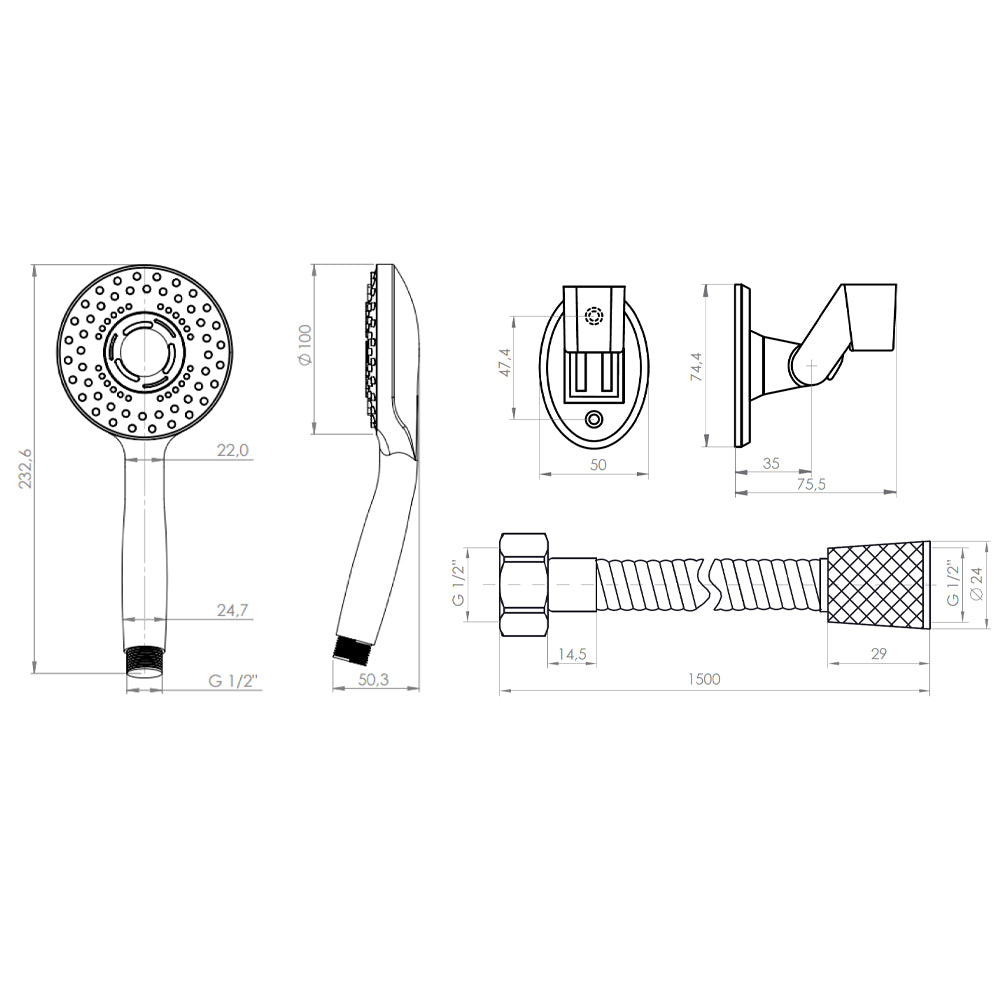 Juego de Ducha Rimini