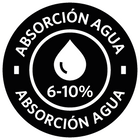 Absorción Agua 6-10%