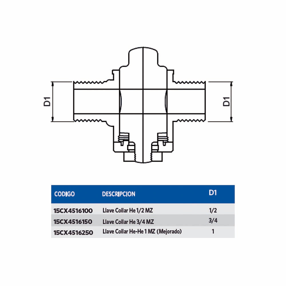 Llave Collar He-He 1 MZ