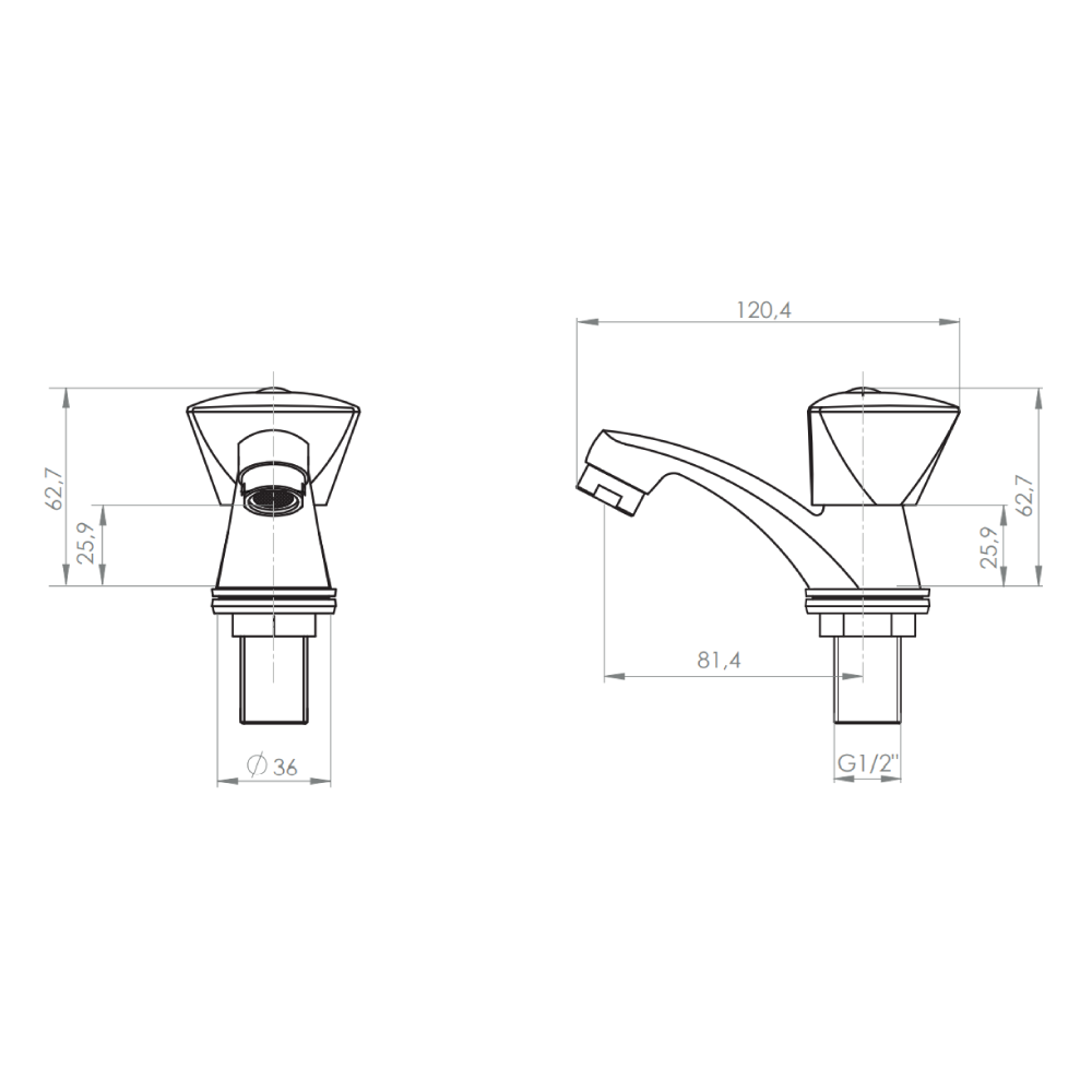 Llave Lavatorio Miami