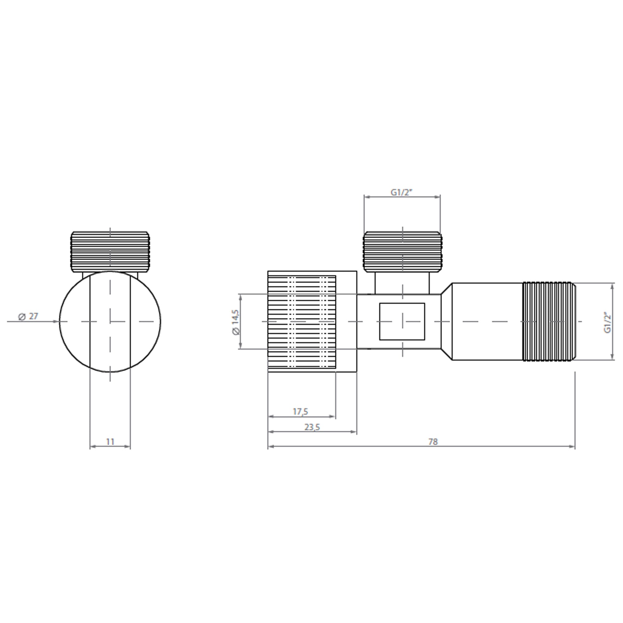 Llave Angular He 1/2x1/2