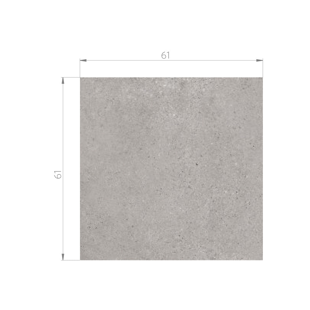 Porcelanato Antideslizante Concrete Gray 61x61 cm Rectificado